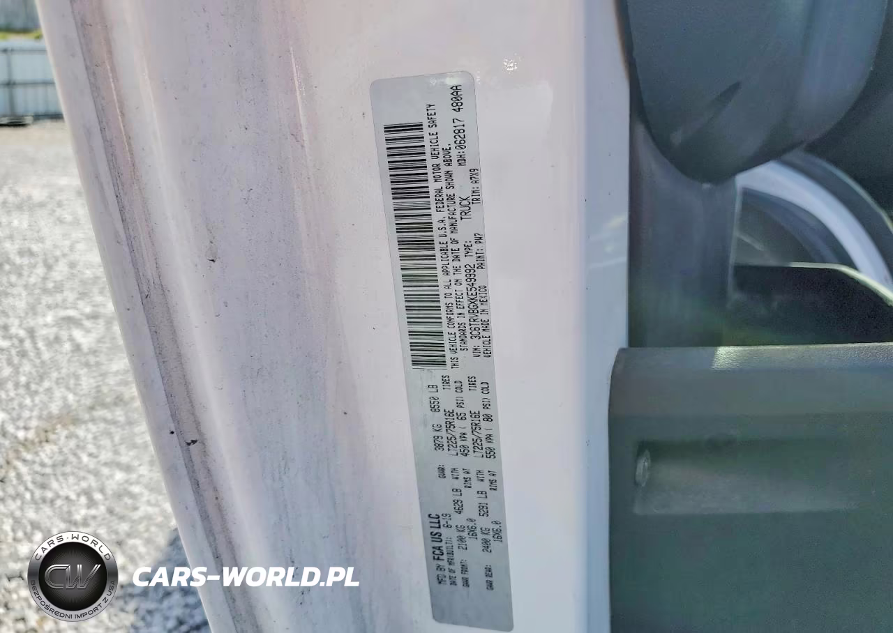 2019 Ram Promaster 1500 1500 High VIN:3C6TRVBGXKE549992 - 13