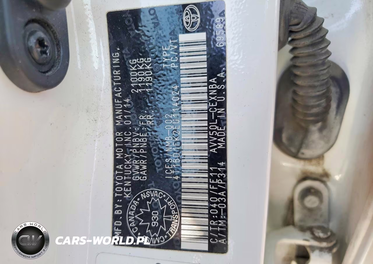 2014 Toyota Camry Hybrid Le VIN:4T1BD1FK2EU114024 - 12