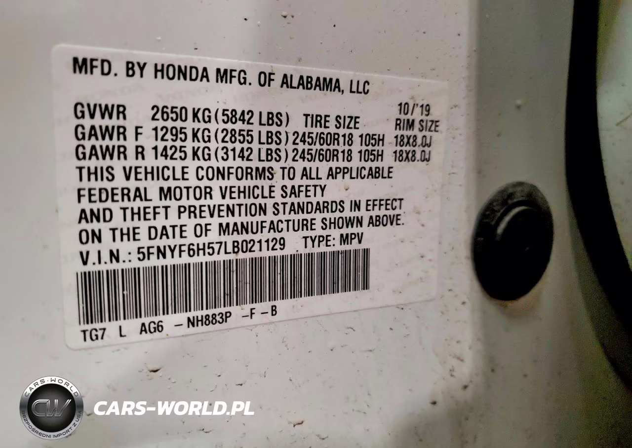 2020 Honda Pilot Exl VIN:5FNYF6H57LB021129 - 13