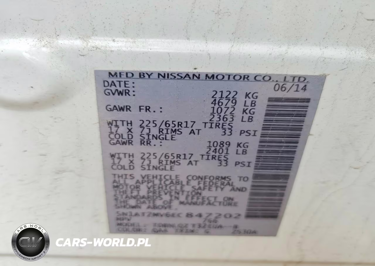 2014 Nissan Rogue Sv VIN:5N1AT2MV6EC847202 - 13