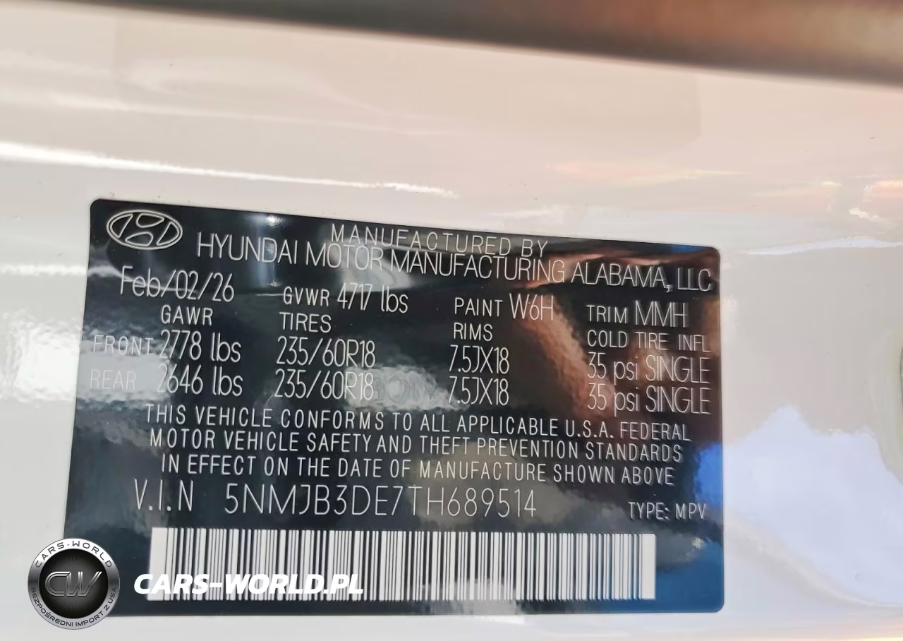 2026 Hyundai Tucson Sel VIN:5NMJB3DE7TH689514 - 13