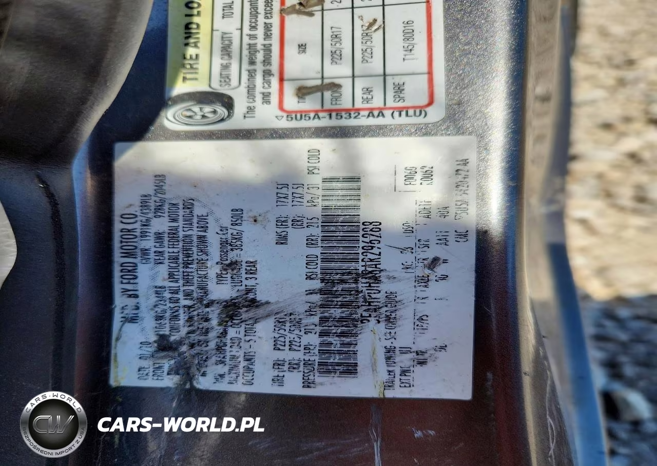 2010 Ford Fusion Se VIN:3FAHP0HA8AR296288 - 12
