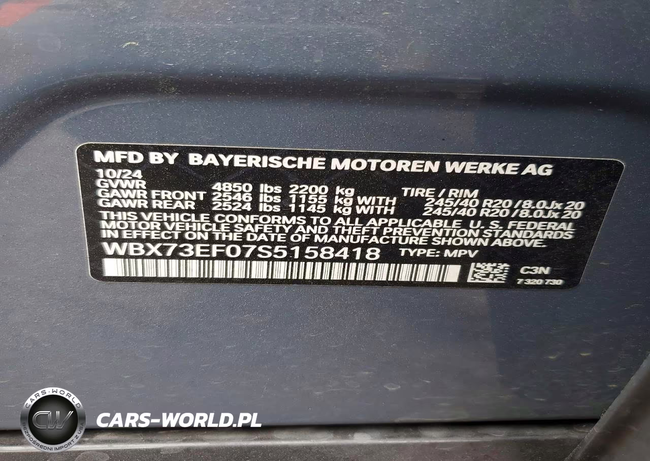 2025 BMW X1 xDrive28I VIN:WBX73EF07S5158418 - 14