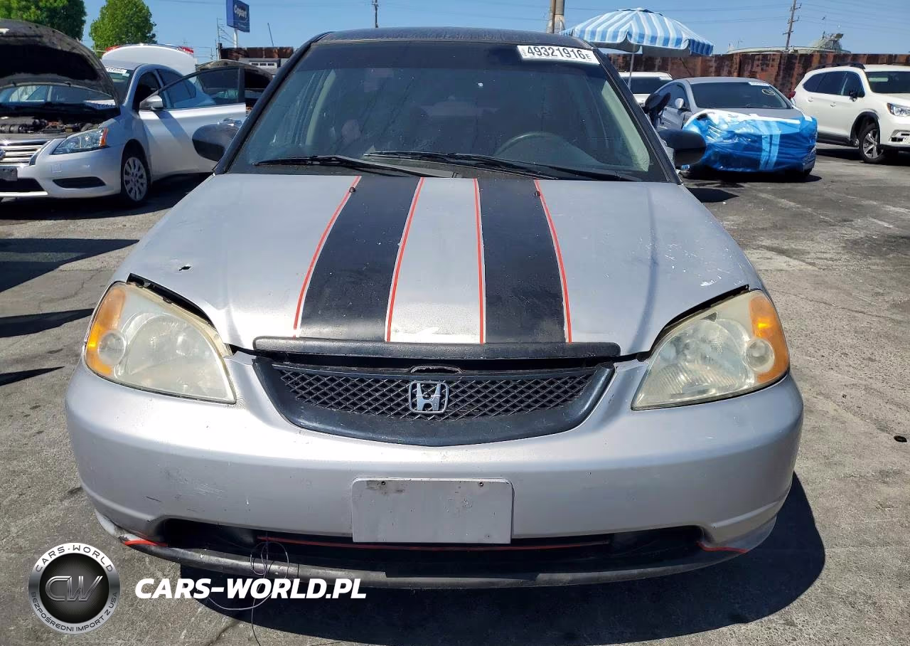 2001 Honda Civic Lx VIN:1HGES155X1L000356 - 5