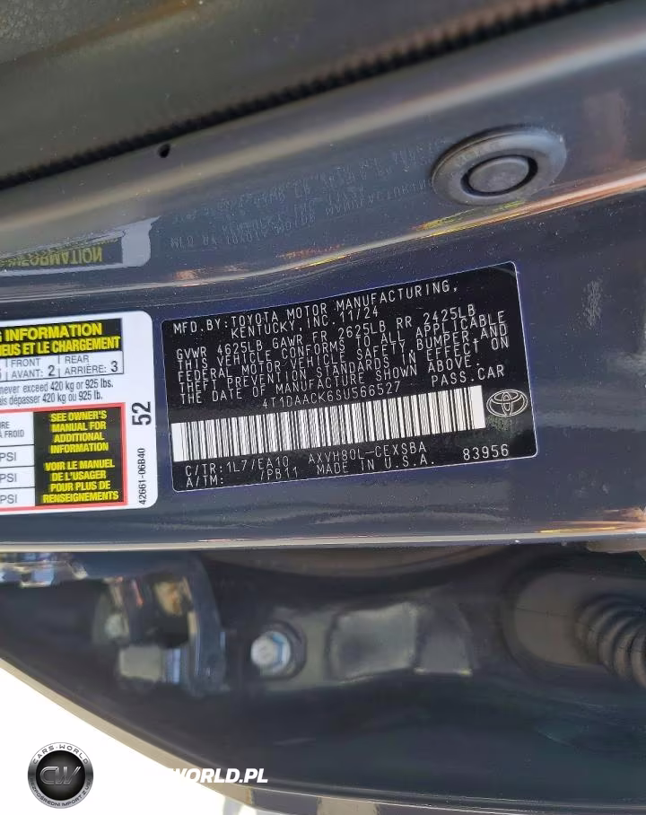2025 Toyota Camry Se VIN:4T1DAACK6SU566527 - 12