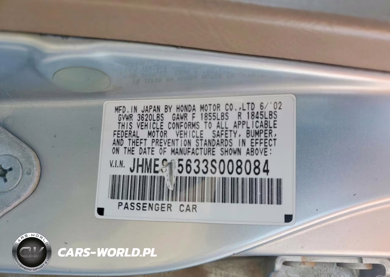 2003 Honda Civic Hybrid VIN:JHMES95633S008084 - 12