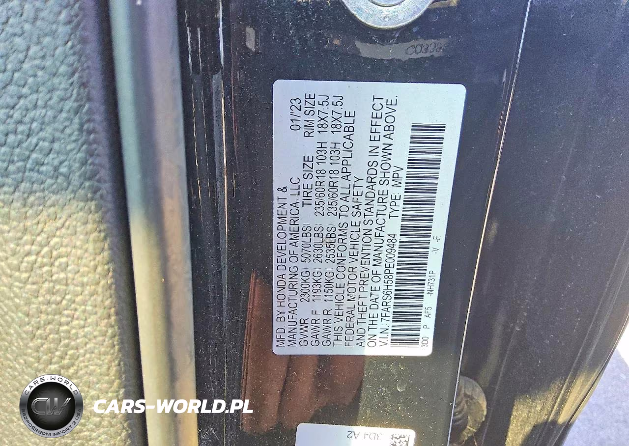 2023 Honda Cr-V Sport VIN:7FARS6H58PE009484 - 8