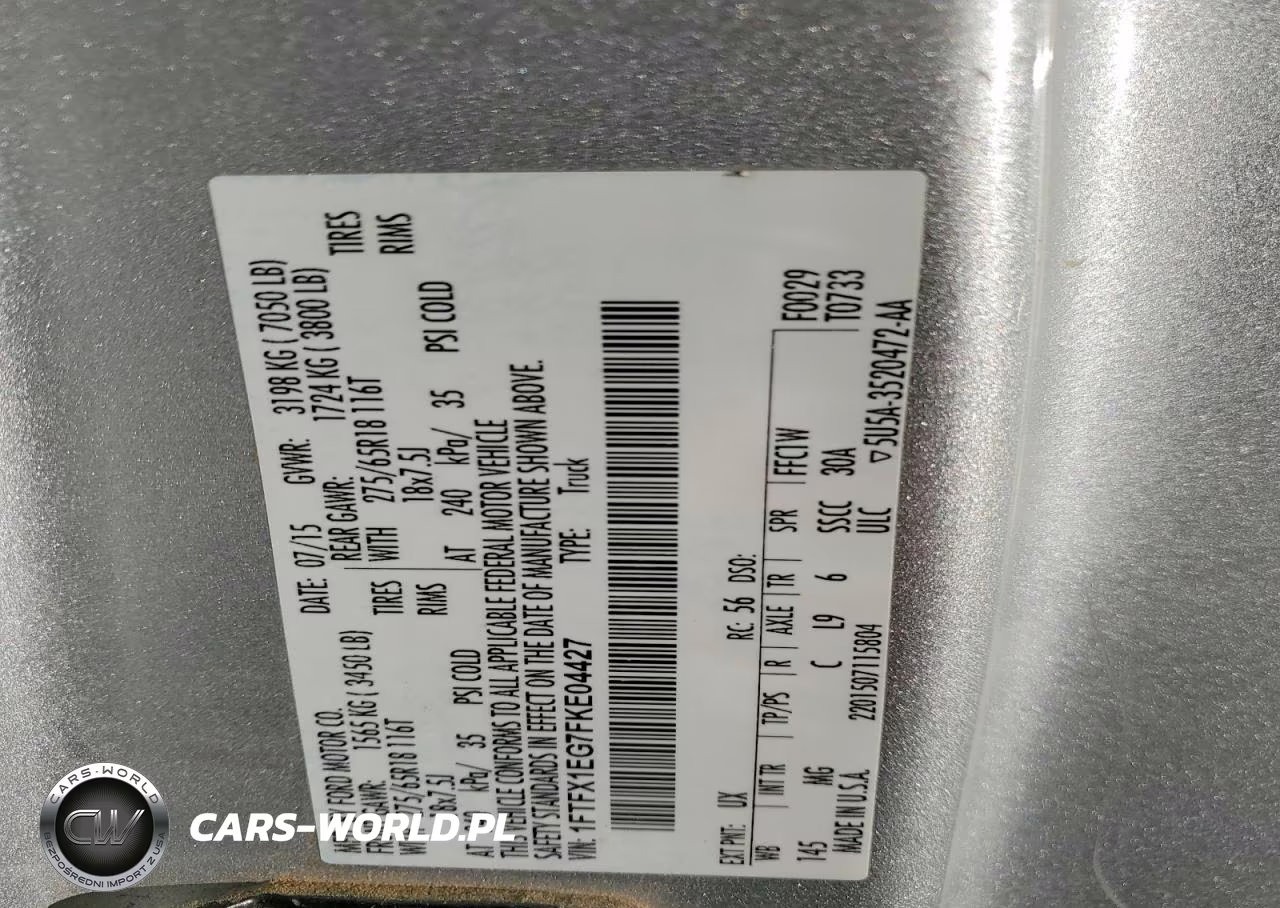 2015 Ford F150 Super Cab VIN:1FTFX1EG7FKE04427 - 12