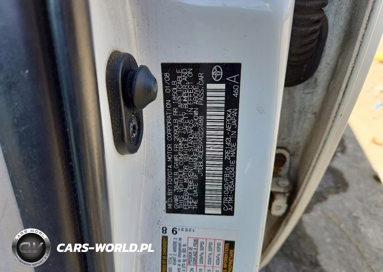 2009 Toyota Corolla Le VIN:JTDBL40E599022488 - 12