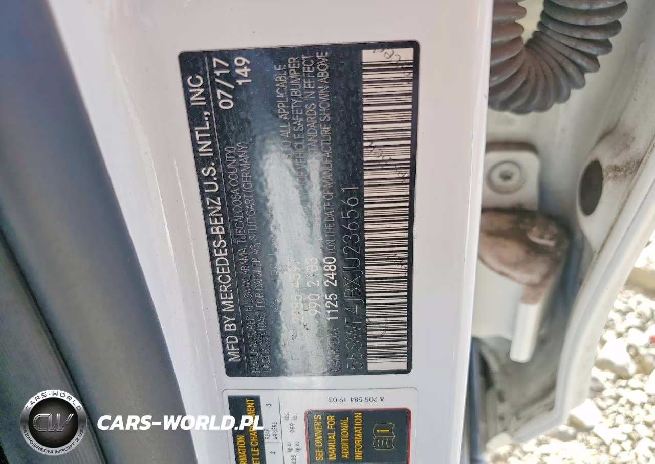 2018 Mercedes-Benz C 300 VIN:55SWF4JBXJU236561 - 12