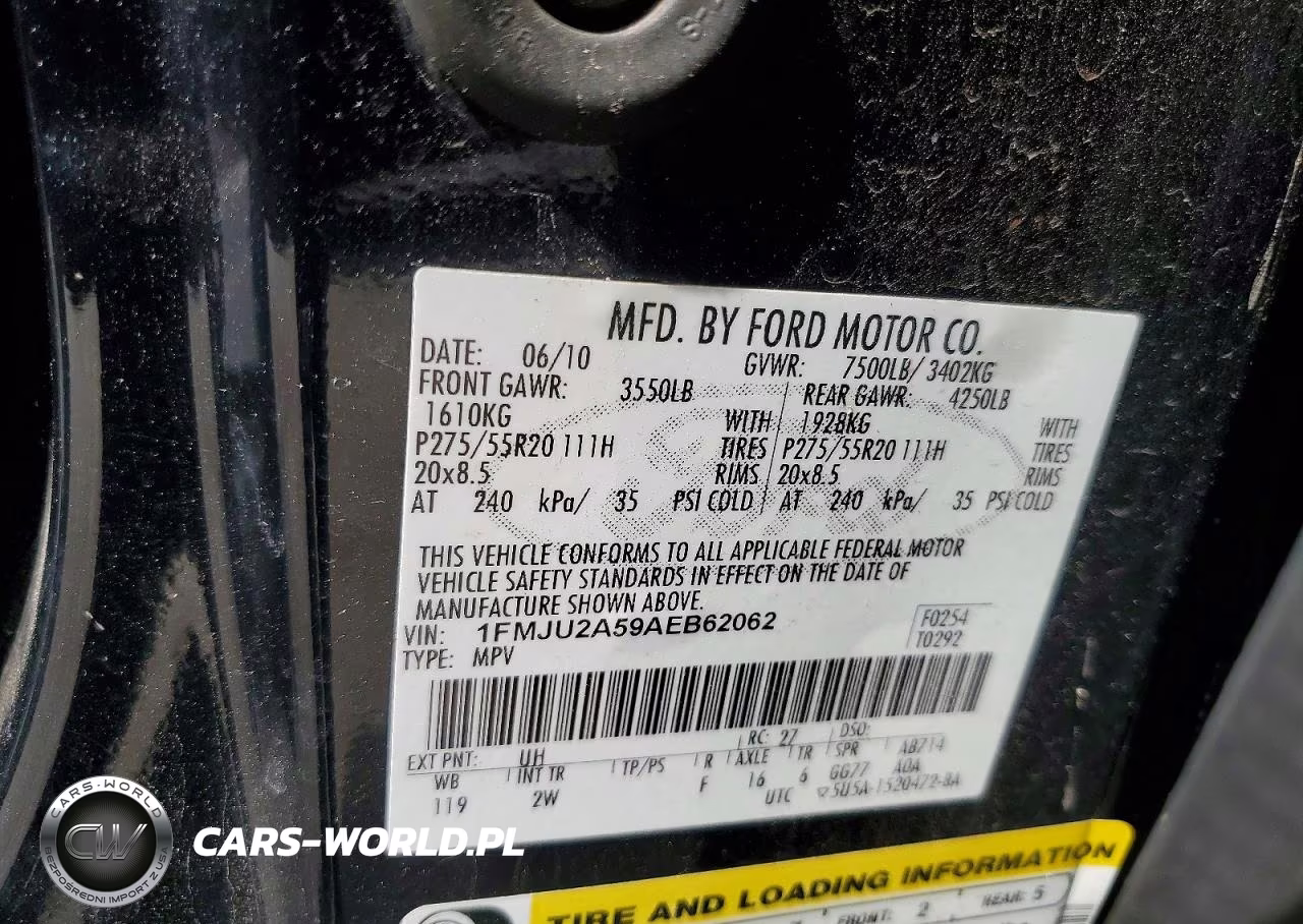 2010 Ford Expedition Limited VIN:1FMJU2A59AEB62062 - 13