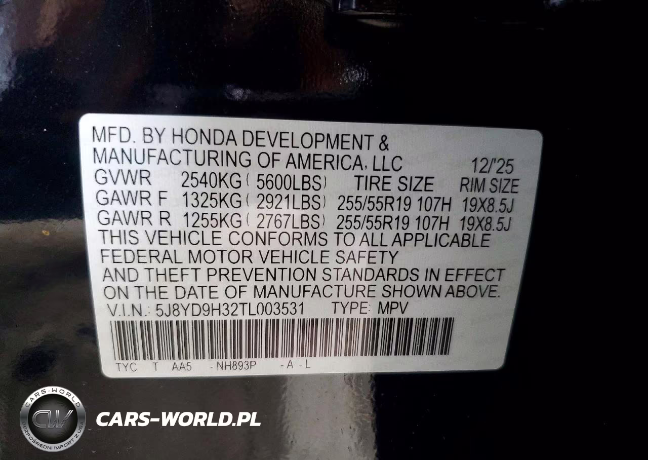 2026 Acura Mdx VIN:5J8YD9H32TL003531 - 13