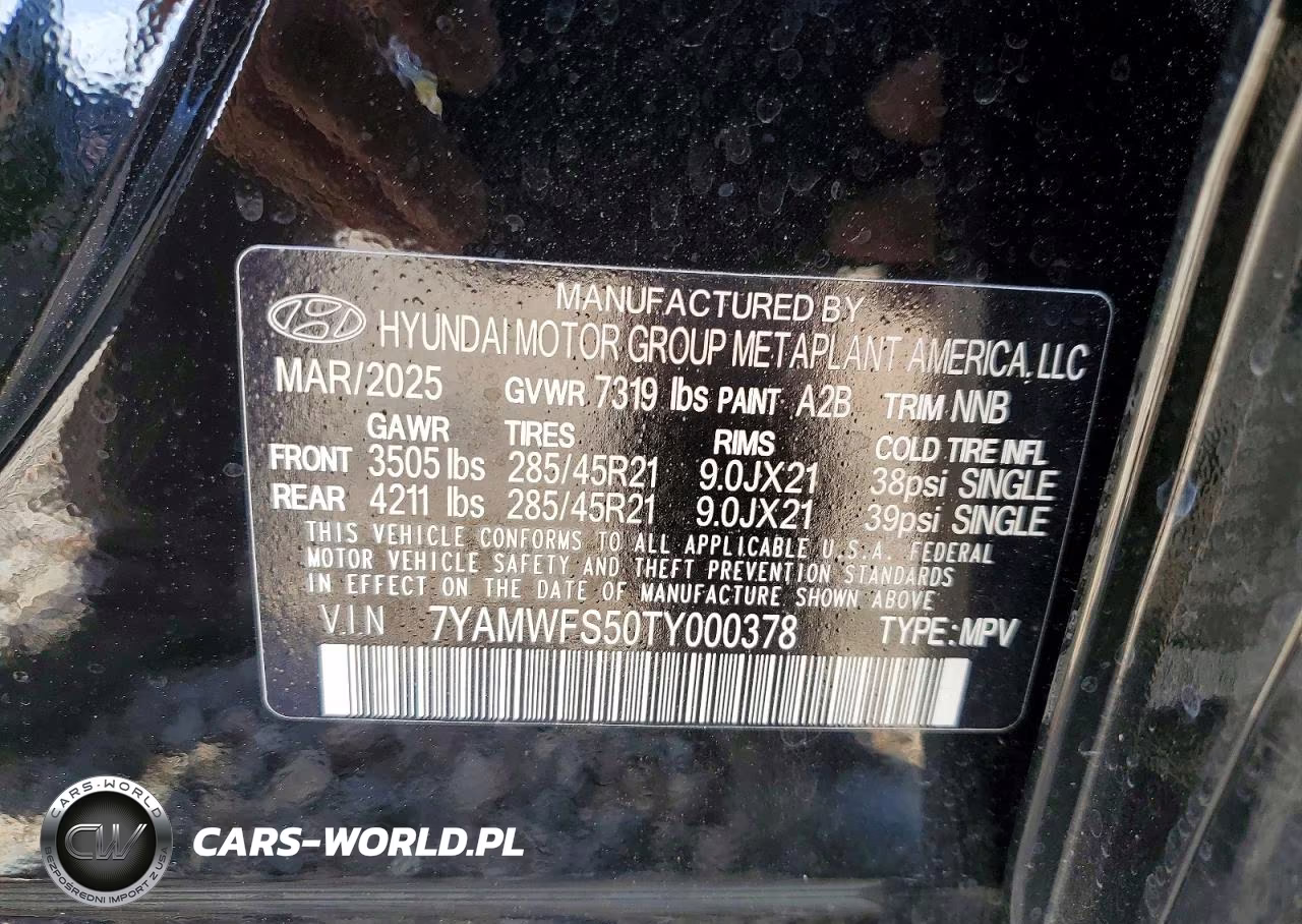 2026 Hyundai Ioniq 9 Limited VIN:7YAMWFS50TY000378 - 13