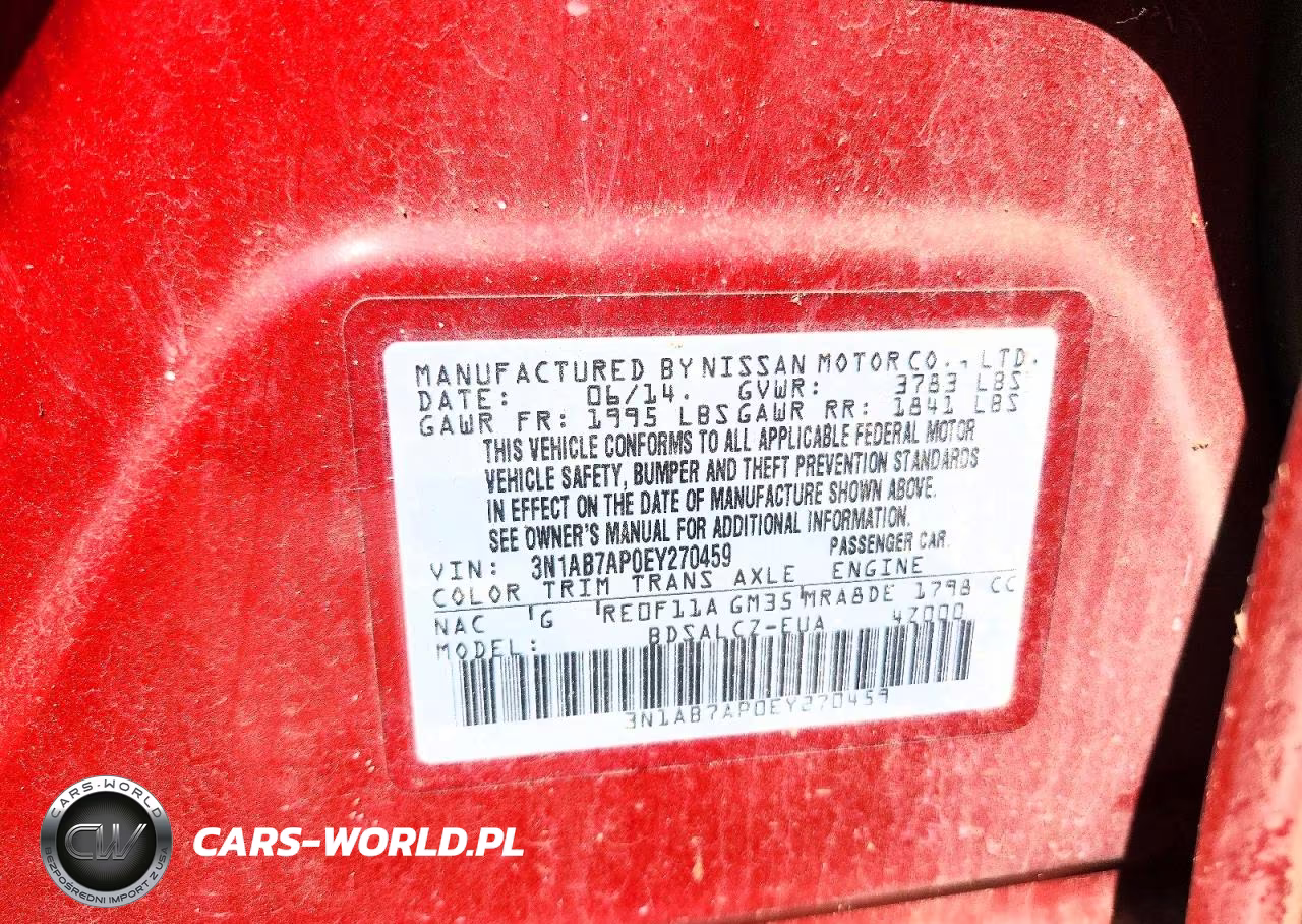 2014 Nissan Sentra S-Sv-Sr-Sl VIN:3N1AB7AP0EY270459 - 12