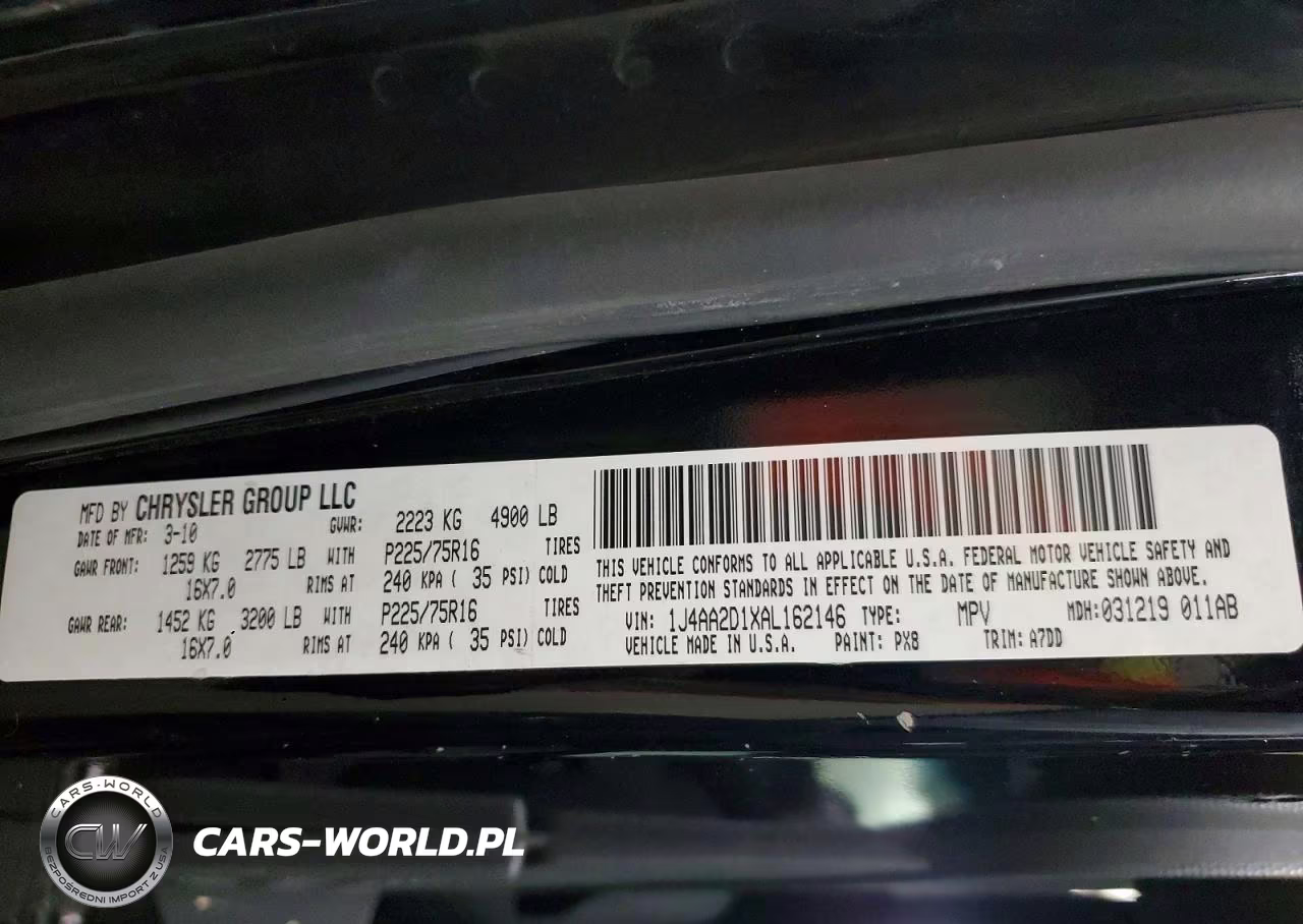 2010 Jeep Wrangler Sport VIN:1J4AA2D1XAL162146 - 12