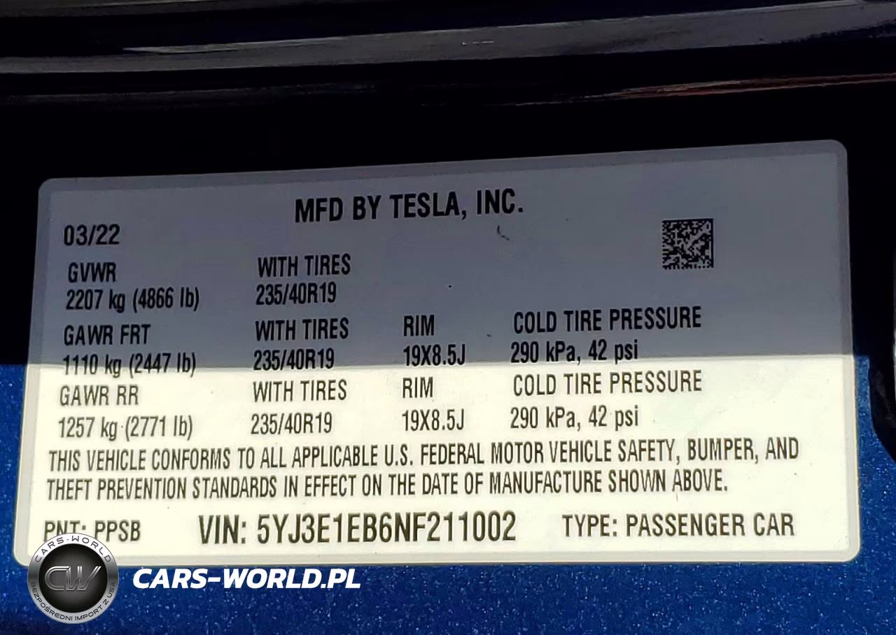 2022 Tesla Model 3 VIN:5YJ3E1EB6NF211002 - 13