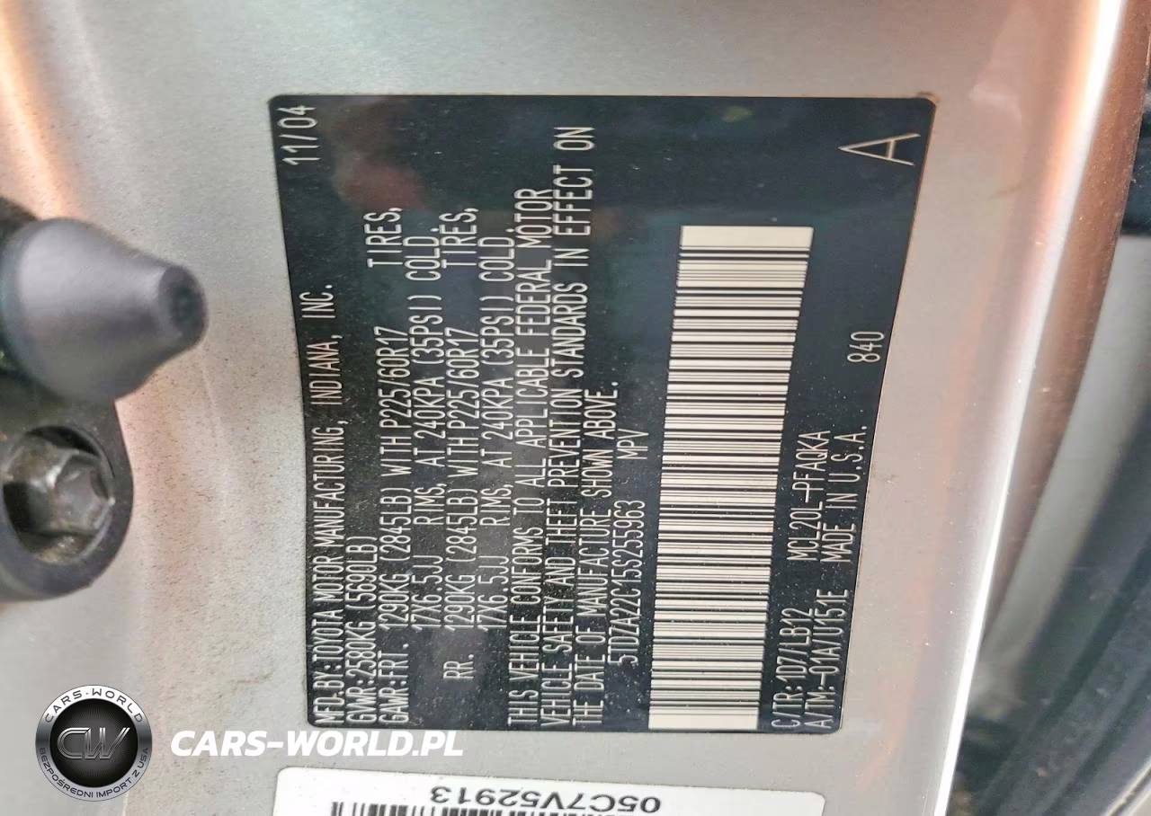 2005 Toyota Sienna Xle Limited 7 Passenger VIN:5TDZA22C15S255963 - 13