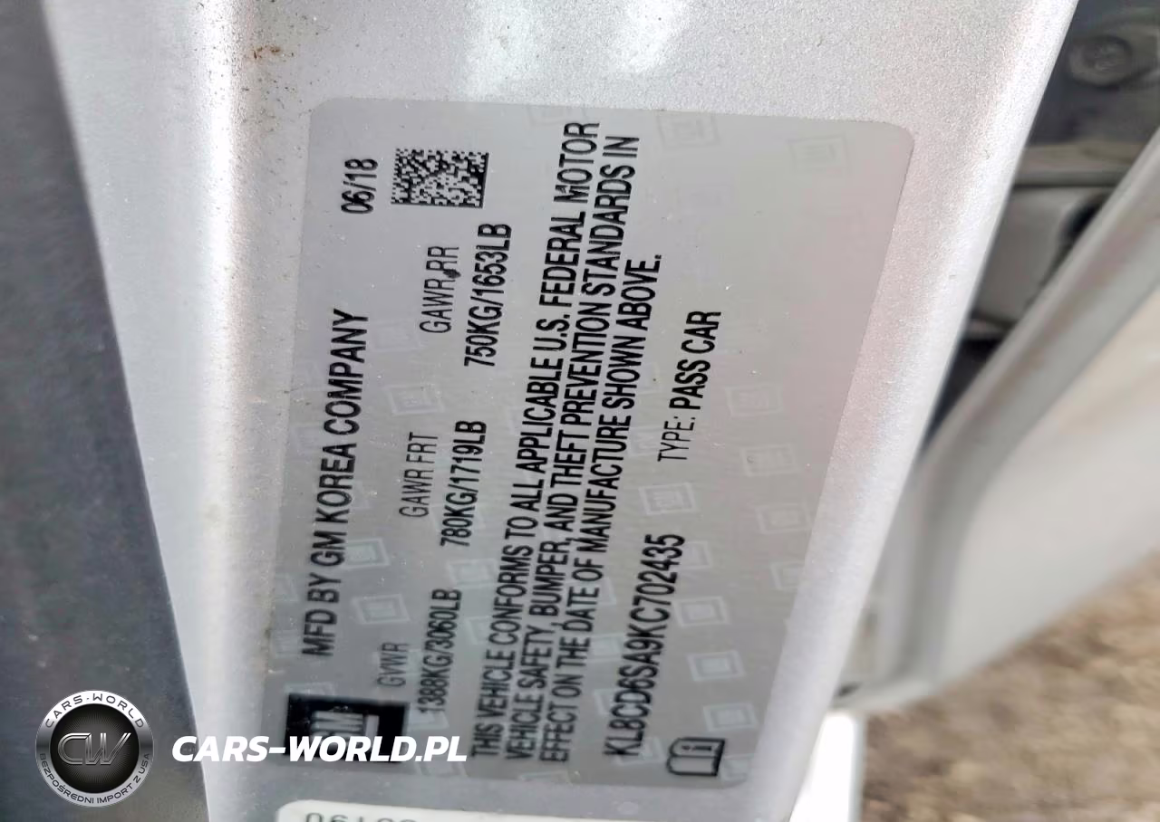 2019 Chevrolet Spark 1Lt VIN:KL8CD6SA9KC702435 - 12