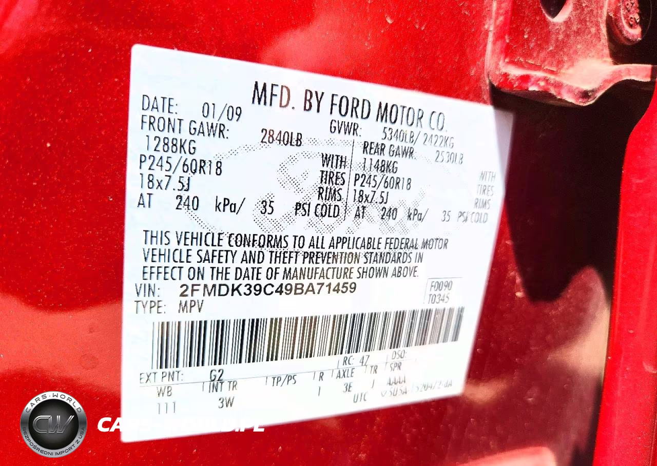 2009 Ford Edge Limited VIN:2FMDK39C49BA71459 - 13