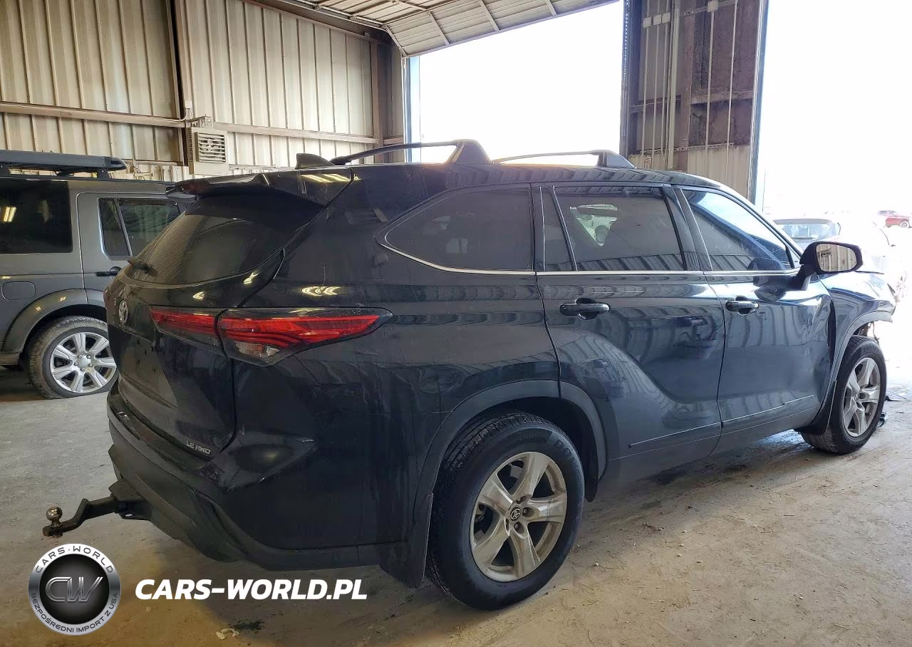 2022 Toyota Highlander Le VIN:5TDBZRBH1NS587805 - 3