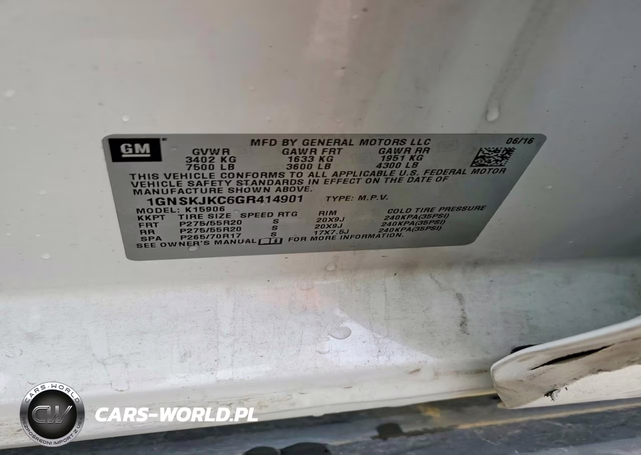 2016 Chevrolet Suburban K1500 Ltz VIN:1GNSKJKC6GR414901 - 13