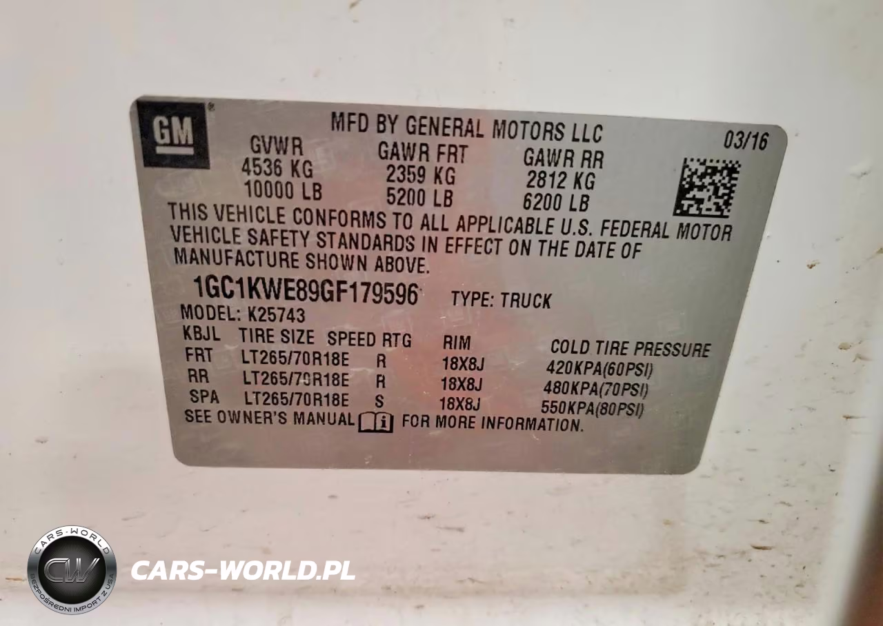 2016 Chevrolet Silverado K2500 Heavy Duty Ltz VIN:1GC1KWE89GF179596 - 12