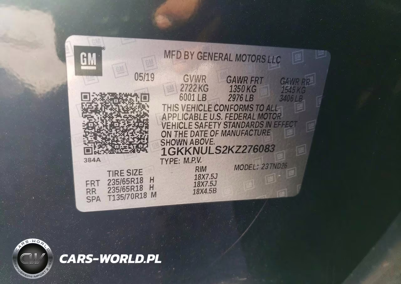 2019 GMC Acadia Slt-1 VIN:1GKKNULS2KZ276083 - 13