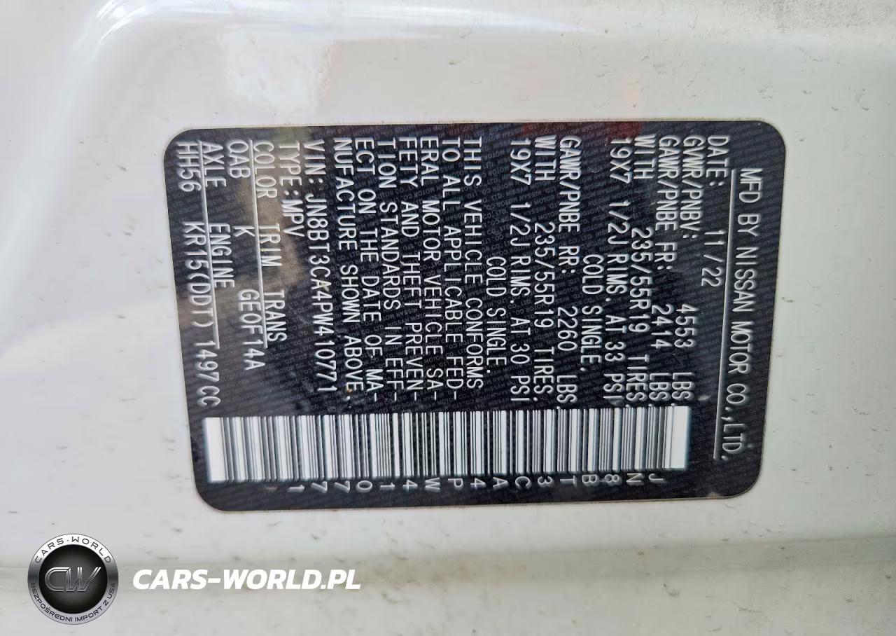 2023 Nissan Rogue Sl VIN:JN8BT3CA4PW410771 - 14