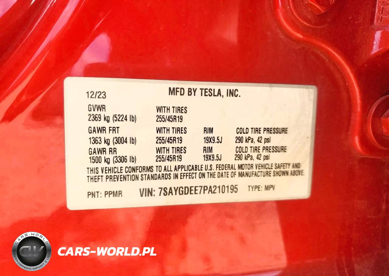 2023 Tesla Model Y VIN:7SAYGDEE7PA210195 - 12