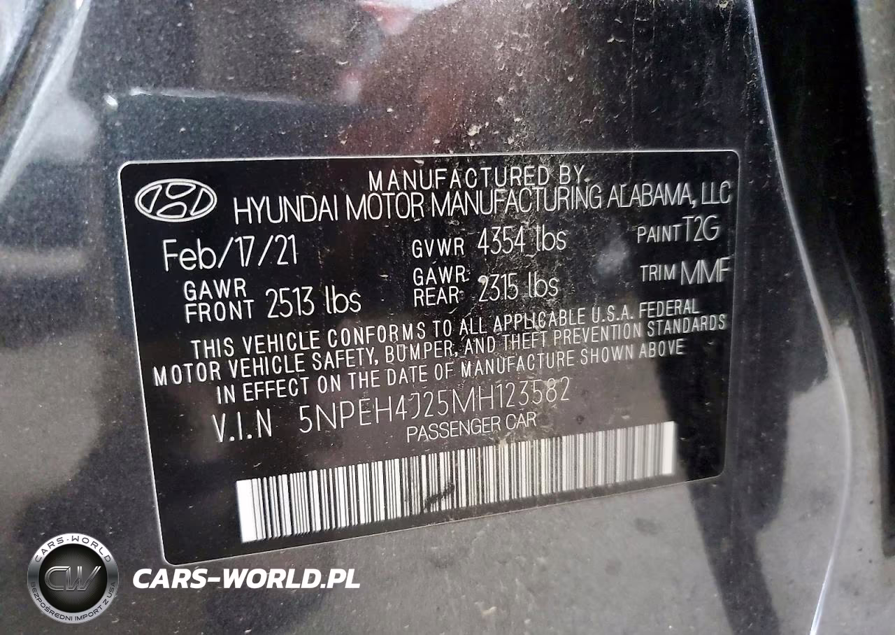 2021 Hyundai Sonata Limited VIN:5NPEH4J25MH123582 - 12