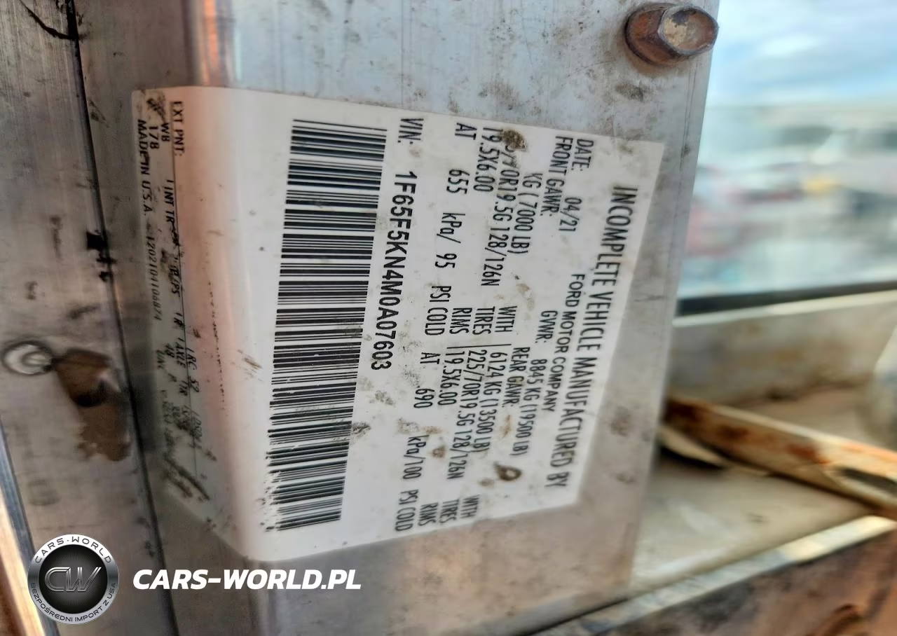 2021 Ford F59 - Delivery Truck VIN:1F65F5KN4M0A07603 - 12