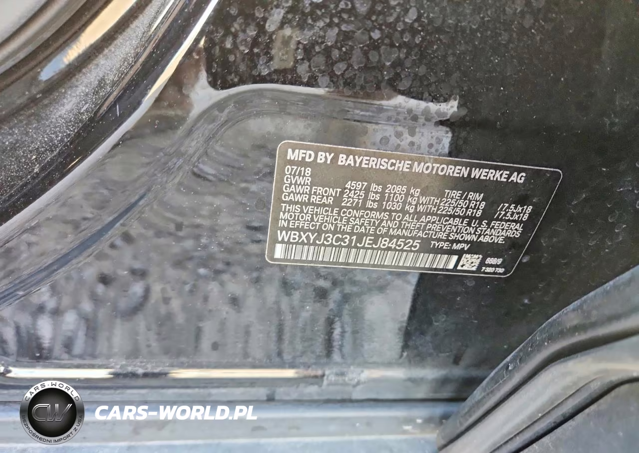 2018 BMW X2 Sdrive28I VIN:WBXYJ3C31JEJ84525 - 12