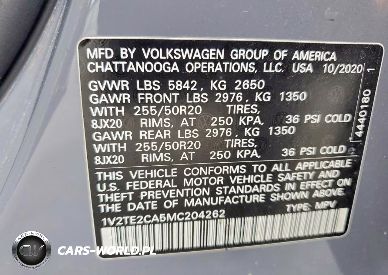 2021 Volkswagen Atlas Cross Sport Sel Premium VIN:1V2TE2CA5MC204262 - 13