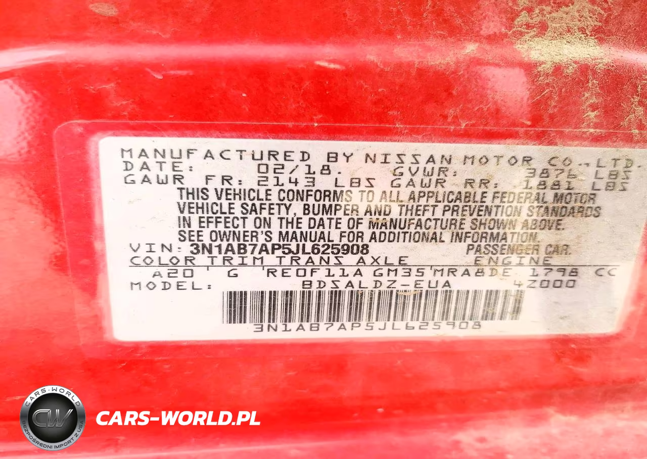 2018 Nissan Sentra Sv VIN:3N1AB7AP5JL625908 - 12