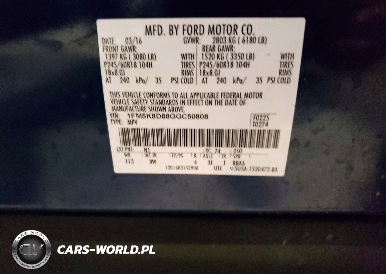 2016 Ford Explorer Xlt VIN:1FM5K8D88GGC50808 - 14