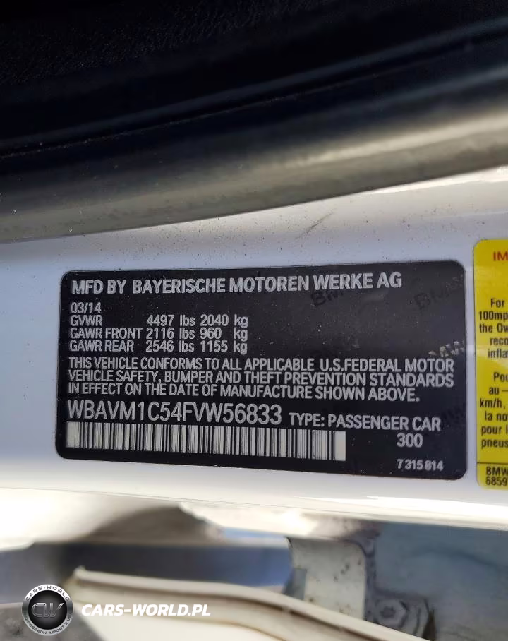 2015 BMW X1 Sdrive28I VIN:WBAVM1C54FVW56833 - 13