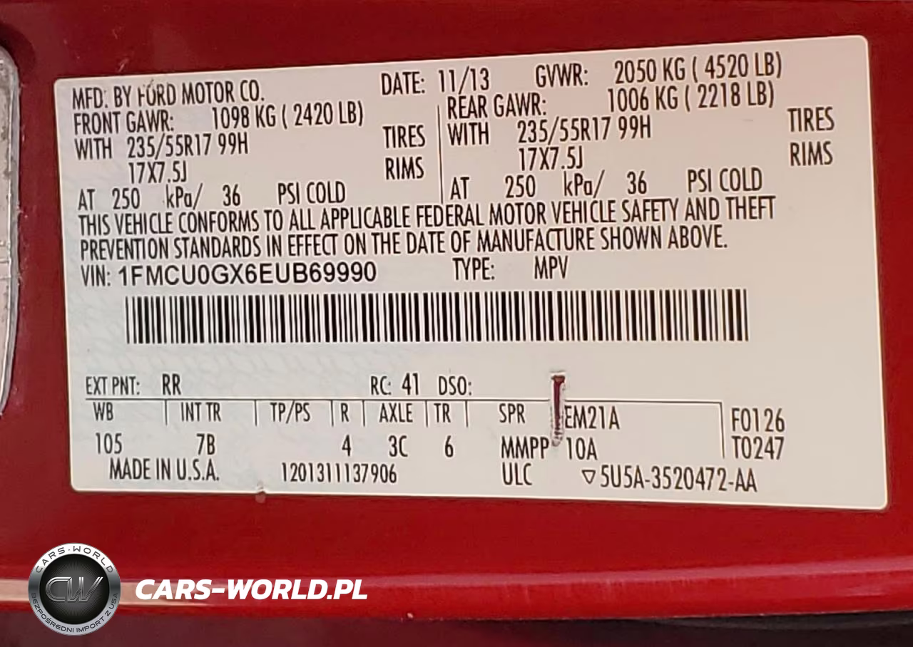 2014 Ford Escape Se VIN:1FMCU0GX6EUB69990 - 13