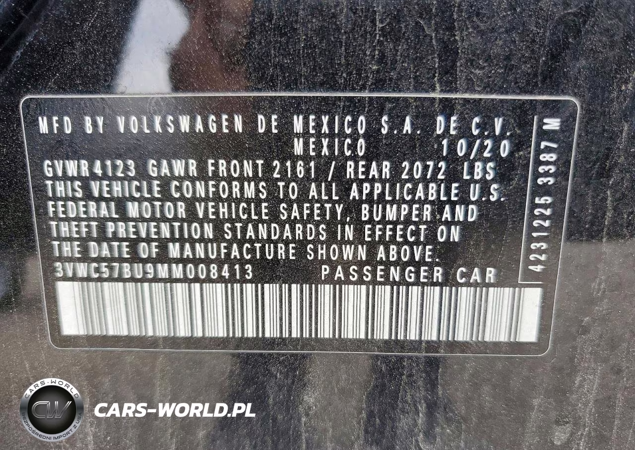 2021 Volkswagen Jetta S VIN:3VWC57BU9MM008413 - 12
