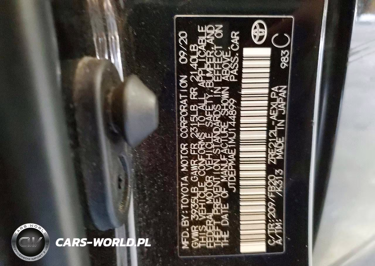 2021 Toyota Corolla Le VIN:JTDEPMAE1MJ144899 - 12