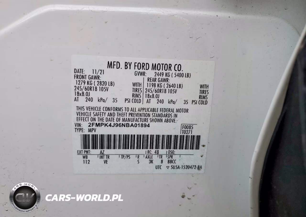 2022 Ford Edge Sel VIN:2FMPK4J96NBA01894 - 14