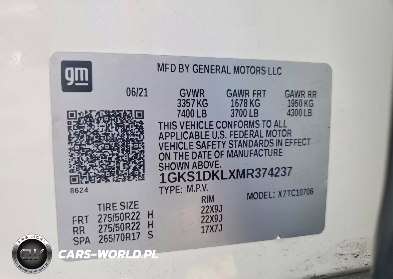 2021 GMC Yukon Denali VIN:1GKS1DKLXMR374237 - 14