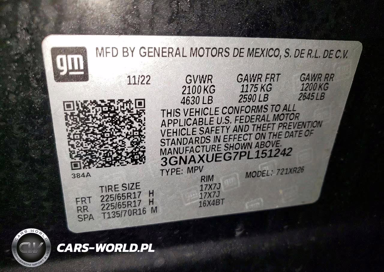2023 Chevrolet Equinox Lt VIN:3GNAXUEG7PL151242 - 13