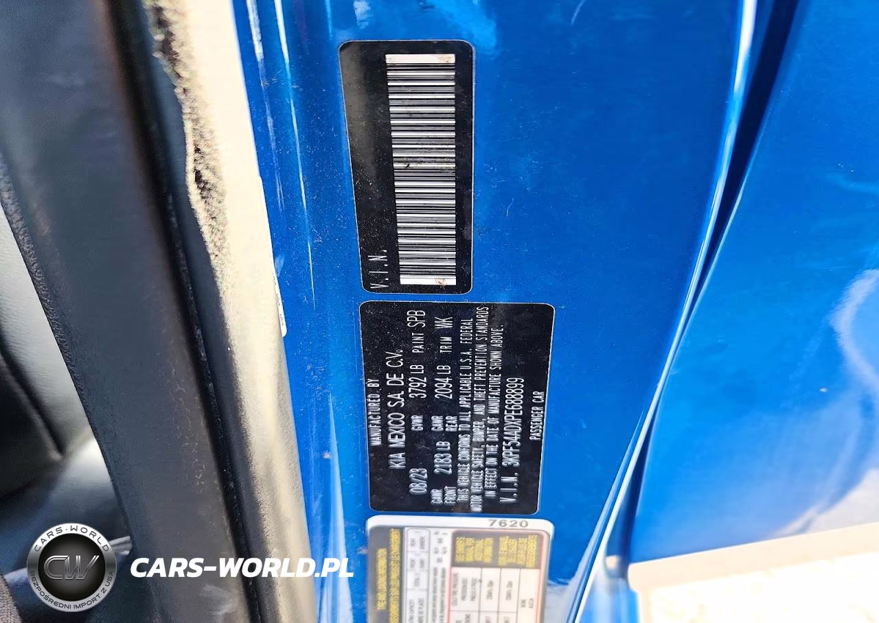2023 Kia Forte Gt Line VIN:3KPF54ADXPE688899 - 12
