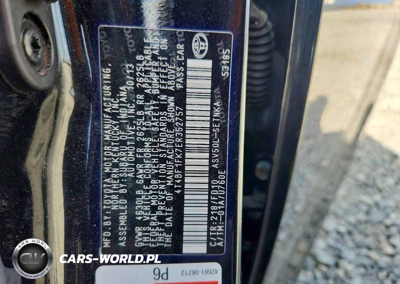 2014 Toyota Camry Le VIN:4T4BF1FK7ER352757 - 12