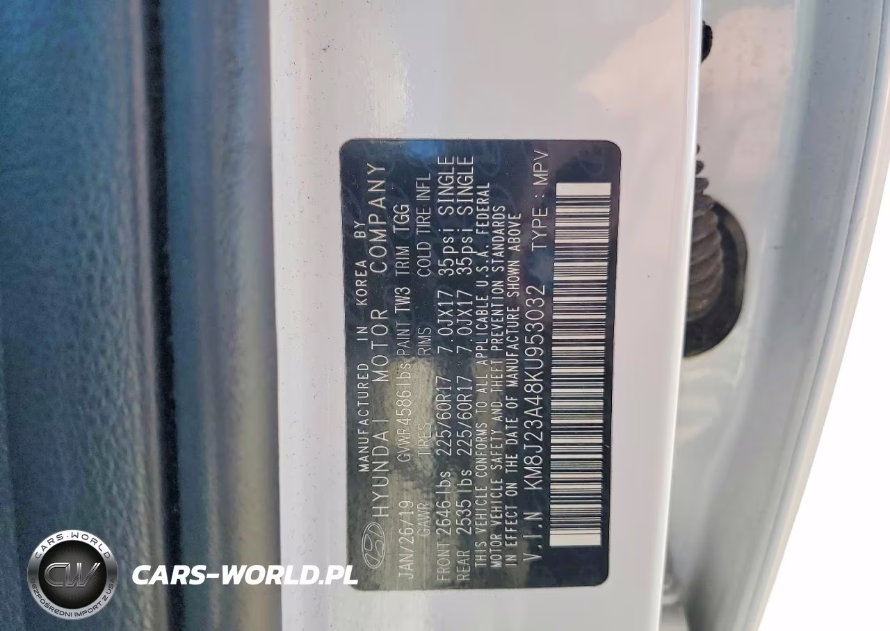2019 Hyundai Tucson Se VIN:KM8J23A48KU953032 - 13