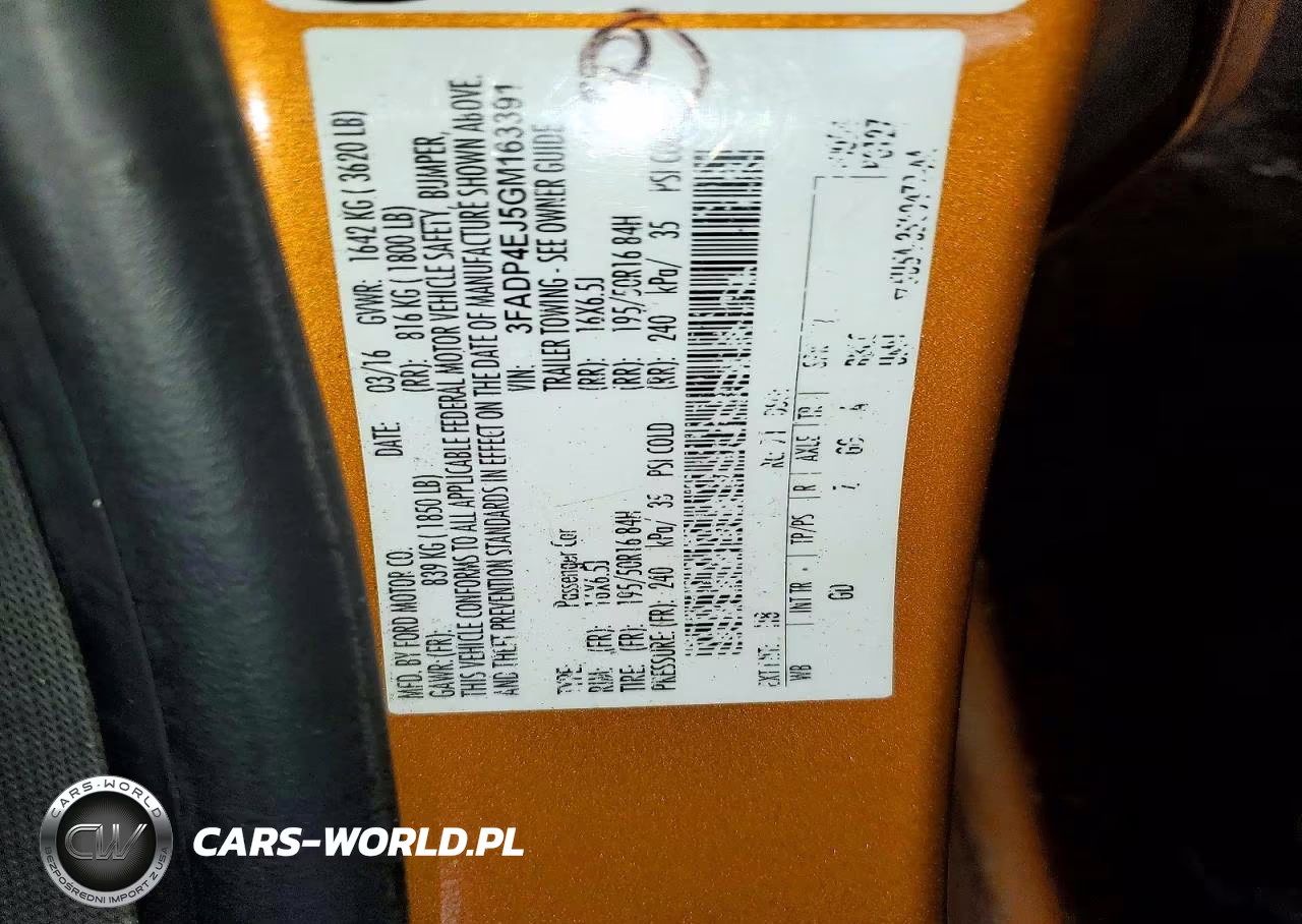 2016 Ford Fiesta Se VIN:3FADP4EJ5GM163391 - 12