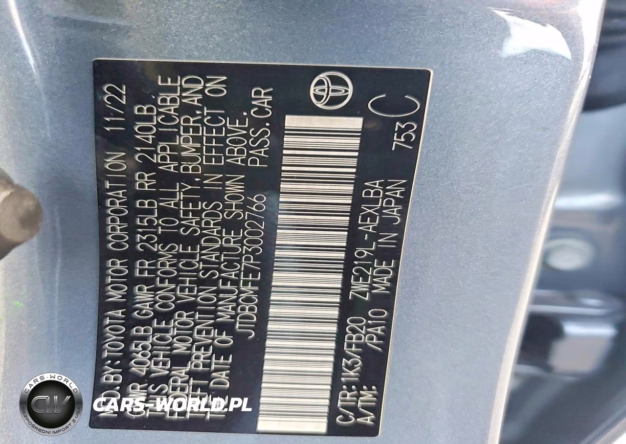 2023 Toyota Corolla Hybrid Le VIN:JTDBCMFE7P3002766 - 13