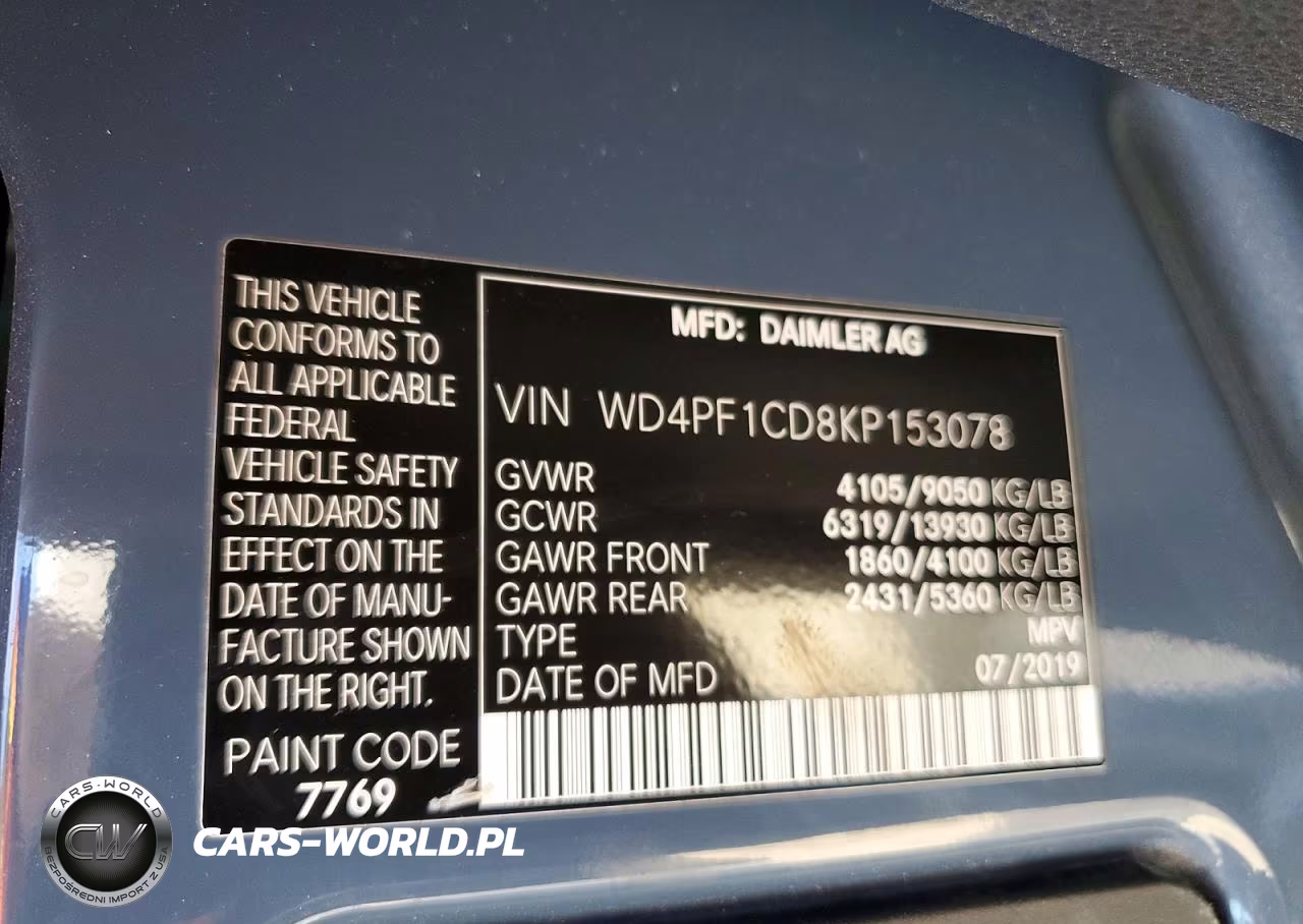 2019 Mercedes Benz Sprinter 2500-3500 Delivery Van VIN:WD4PF1CD8KP153078 - 14