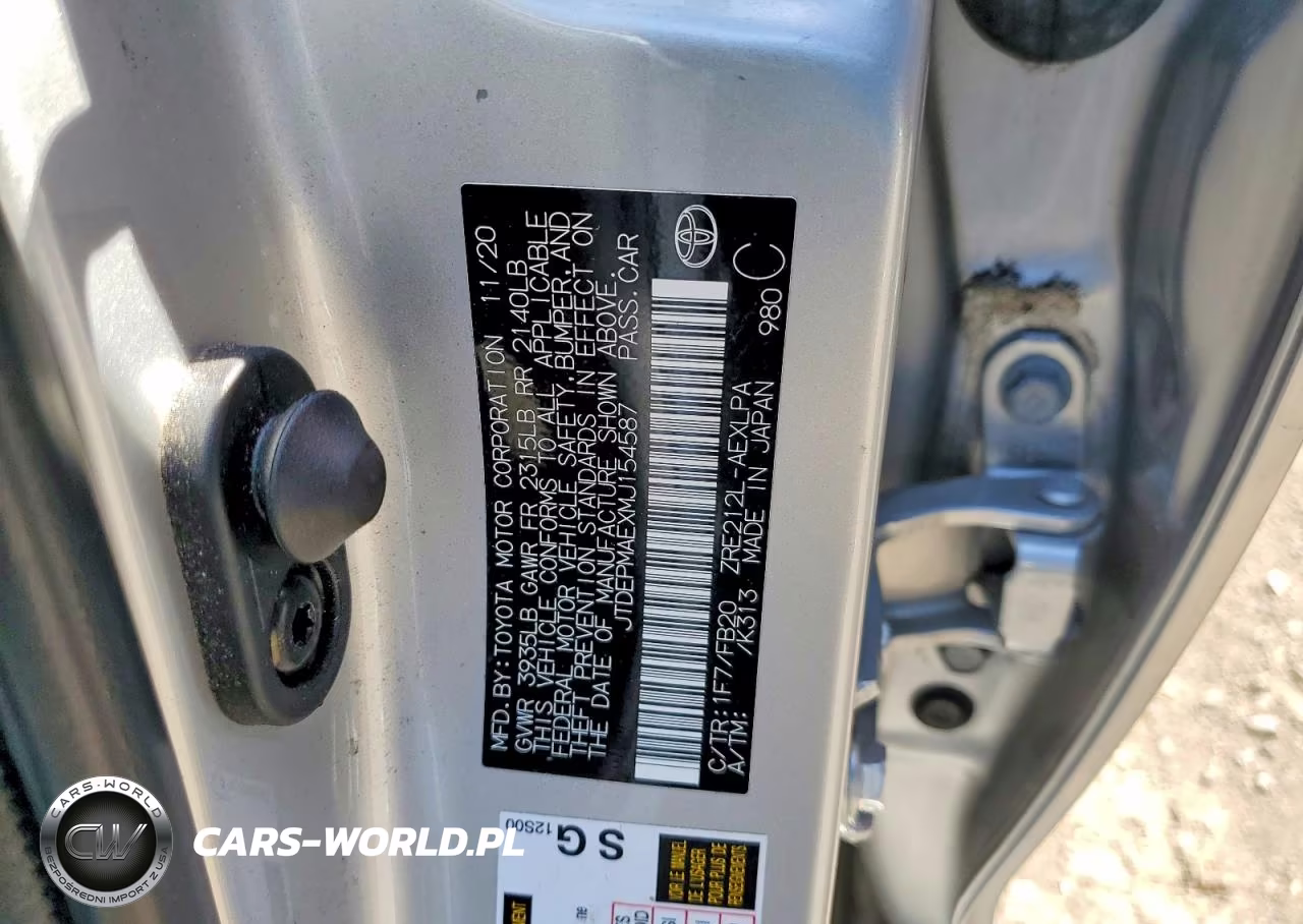 2021 Toyota Corolla Le VIN:JTDEPMAEXMJ154587 - 12
