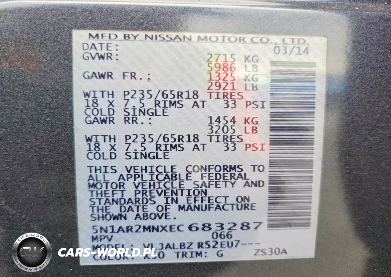 2014 Nissan Pathfinder S VIN:5N1AR2MNXEC683287 - 13